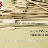 SGS LFGB Food Grade Certificated Bamboo Flag Skewers With Green Husk