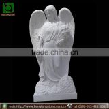 Sweet Large White Marble Angel Statue