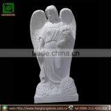 Sweet Large White Marble Angel Statue thumbnail-1