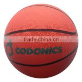 Mini solid color rubber basketball for toddler or kids /promotion rubber basketball