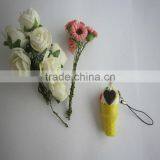 1 Pieces Faux Ice Cream Key Chain With Chocolate And Love