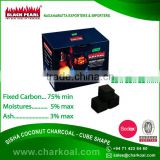 Carbon Activated BBQ Cube Shape Shisha Briquette Charcoal