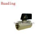 1/4" 3/8" 1/2"hot Sale Double Male Thread Brass Ball Valve thumbnail-3