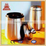 STAINLESS STEEL HOME COFFEE CANISTER /FOOD STORAGE CONTAINER WITH MAGNET LID AND SCOOP thumbnail-5