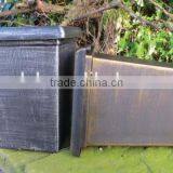 10.5" Tall Tapered Planter,flowerpot Stand,square Silver Flower Pots