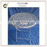 Antique White Kids Metal Folding Table thumbnail-1