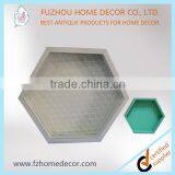 Hanging Wire Frame Shelf With Colorful Cube Sets thumbnail-4