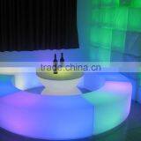 Free Style Combination Bar Set Outdoor Illuminated Furniture LED Light Bench thumbnail-2