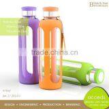 Promotion Portable Glass High Quality Silicone Water Bottle thumbnail-1
