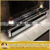 Modern Hot Sale Marble Top Stainless Steel Frame Dining Table Set With 6 Seater thumbnail-6