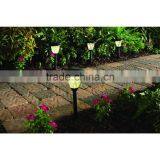 4pk Stainless Steel Solar Pathway Light LED Outdoor Garden Landscape Lawn Lamp thumbnail-4