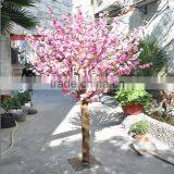 Atificial Pink Peach Blossom Flower Tree for Home Decoration Fiberglass Trunk thumbnail-5