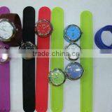 Silicone Slap Wristband With Moveable Watch Movement thumbnail-1
