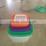 10pcs plastic storage square food small portion control container box set