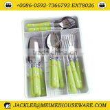 Stainless steel 16pcs flatware with pvc tray