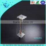 Clear L Shaped Acrylic Display Stand to Hang Necklace, Perspex Necklace Stand thumbnail-6