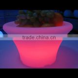 modern design LED furniture, led plastic flower pot, wedding luminous flower pot