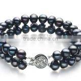 Black 6-7mm A Quality Freshwater Pearl Jewlery thumbnail-3