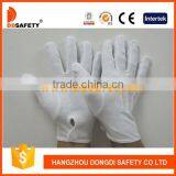 DDSAFETY 2017 Light Medium Weight Cotton Inspector Parade Gloves Working Gloves thumbnail-1