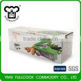 New Vegetable Cutter Chopper, Dicer Slicer Container With 3 Different Cutting Blades thumbnail-5