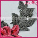 3D Embroidery Patch Flower Embroidery Custom Design for Clothing WEF-007 thumbnail-2