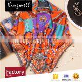 Custom Made Elegant Satin Silk Scarf With 100%silk thumbnail-1