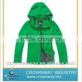 Waterproof Women Softshell Hooded Jacket With Mesh Lining