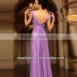 Stylish European Style Maxi Ball Gown Dresses,Deep V Neck Beaded Long Maxi Dress thumbnail-2
