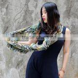 CX-S-32E Fashion European Lady's Knitted Pattern Rex Rabbit Infinity Scarf thumbnail-3