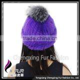 CX-C-239Q Winter Fur Hat For Women Knitted Mink Fur Hat thumbnail-2