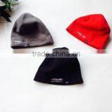 Windproof Striped Promotional Winter Polar Fleece Knitted Kids Hat thumbnail-5