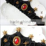 Queen Style Hair Bands for Women Elastic Crown Hair Accessories Girls Lace Wedding Hair Hoop thumbnail-5