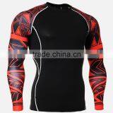 2016 Hot Selling New Arrivals Polyester Men Long Sleeve Compression T-Shirt thumbnail-1