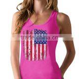 China Custom Fancy Screen Printing Sexi Imag Tank Tops for Girls thumbnail-3