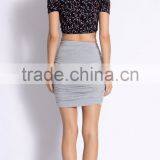 New Style Cute Floral Print off Shoulder Women Fashion Top thumbnail-4