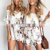 Latest Design Sexy Woman Jumpsuit Backless Off Shoulder Ladies Romper thumbnail-2