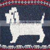 Highly Fashion Funny Design Cute Doggy Pattern Men's Jacquard Sweater thumbnail-5