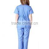 V Neck Two Pockets High Quality Scrub Sets Top & Pants Staff Uniform thumbnail-2