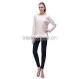 Womens' Winter Quilted Pullover Sweatshirt With Polka Dots thumbnail-3