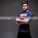 Mens Heat Transfer Printing Quick-dry Gym Shirt Men Fitness Wear thumbnail-2