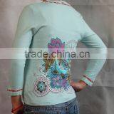 Ladies Sweater,zipper Cardigan,print Sweater thumbnail-1