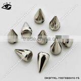 Cone Spike and Studs 6*10mm Silver for Clothing Shoes Bags thumbnail-1