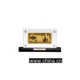 Japan Gold Banknote Wooden Base thumbnail-1