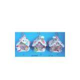 KH S-008 Polymer Clay Dough Christmas House for Stereo Display Decoration