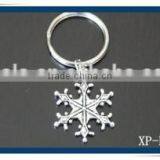2014 Fashion Metal Snowflake Keychain