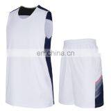 Cheap Youth School Team Mix White and Black Fashion Basketball Uniform thumbnail-4