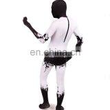 White & Black Lycra Spandex Zentai Costume Halloween Party Mask/Hood Open Face/Eyes/Full Hood thumbnail-5