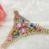 2016 Careful Crystal Rhinestones Glass Stones Woman Shoe Heel Accessories for Shoe thumbnail-3