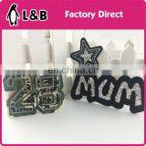 Handmade Embroidery Iron on Fabric Badges Patch