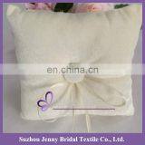 RP05 Celtic Ivory Velvet Square Wedding Ring Cushion Ring Bearer Pillow thumbnail-1